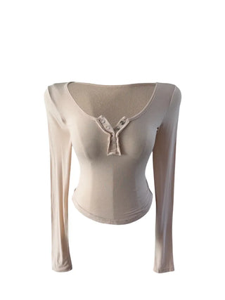 Matsuda Tencel Burton Rollover Long Sleeve T