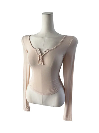 Matsuda Tencel Burton Rollover Long Sleeve T