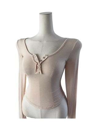 Matsuda Tencel Burton Rollover Long Sleeve T