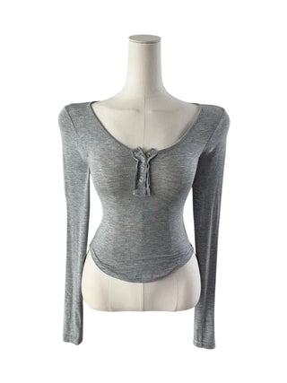 Matsuda Tencel Burton Rollover Long Sleeve T