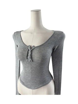 Matsuda Tencel Burton Rollover Long Sleeve T