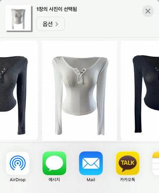 Matsuda Tencel Burton Rollover Long Sleeve T