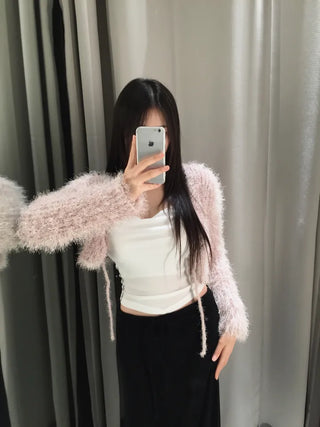 Pony ribbon cardigan