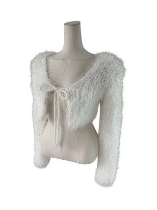 Pony ribbon cardigan