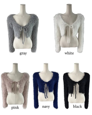 Pony ribbon cardigan