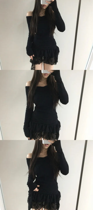 Choco Wrap Halterneck Knit