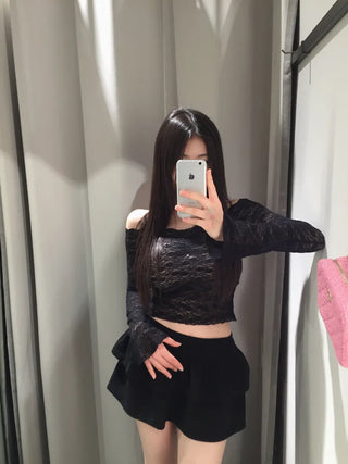 Rare antique lace off top