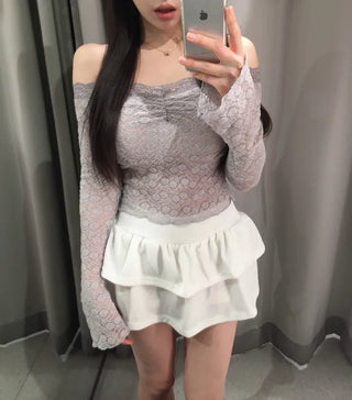 Rare antique lace off top
