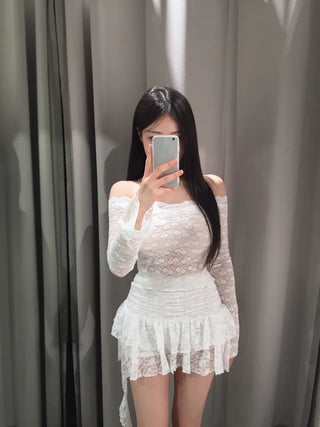 Rare antique lace off top