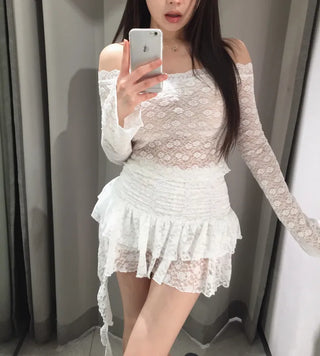 Rare antique lace off top