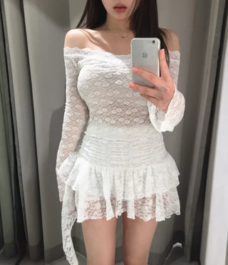 Rare antique lace off top