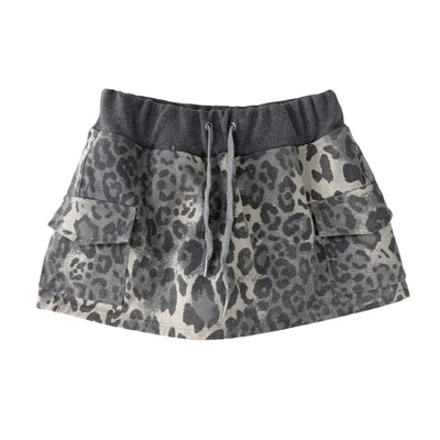 Cargo Leopard Skirt