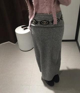 knit folding skirt