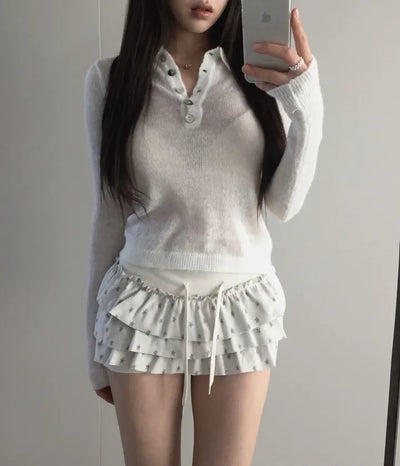 Eli See-through Wool Kara Knit