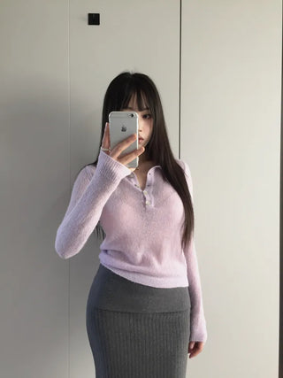 Eli See-through Wool Kara Knit