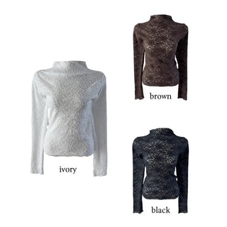 Babian lace half-neck top