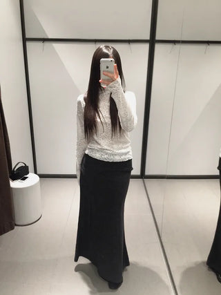 Babian lace half-neck top