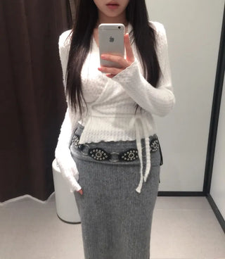 hair rabbit strap knit