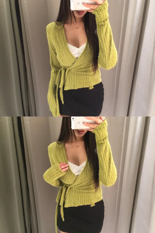 hair rabbit strap knit