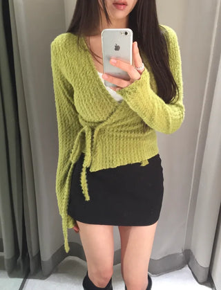 hair rabbit strap knit