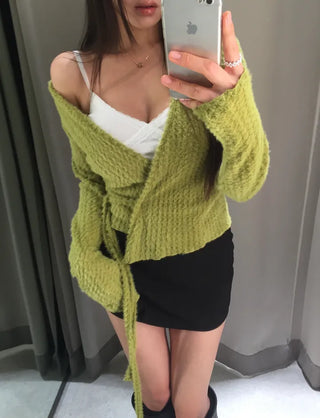 hair rabbit strap knit