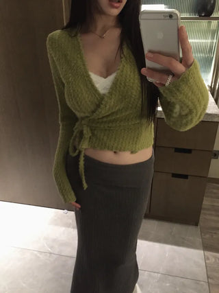 hair rabbit strap knit