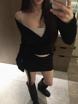 hair rabbit strap knit