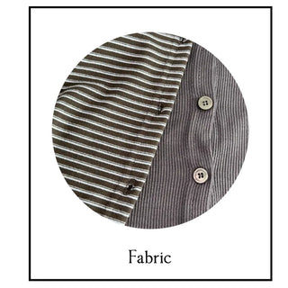 Picaboo Stripe Layered Cardigan Halterneck Tee