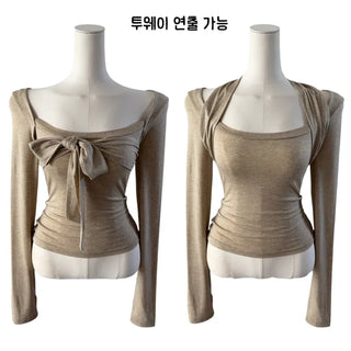 Glam Up Ribbon Square T