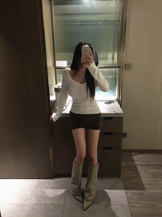 Kane Ballet Core Off-Shoulder T