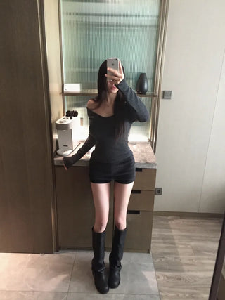 Kane Ballet Core Off-Shoulder T