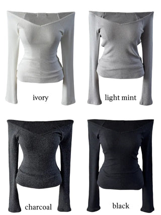 Kane Ballet Core Off-Shoulder T