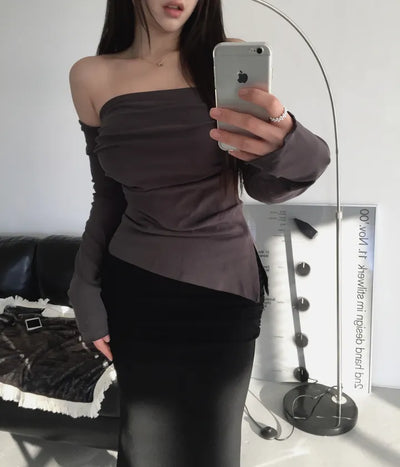 Michelle Warmer Top Shirring BL Michelle Warmer Top Shirring Blouse