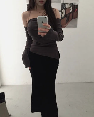 Michelle Warmer Top Shirring BL Michelle Warmer Top Shirring Blouse