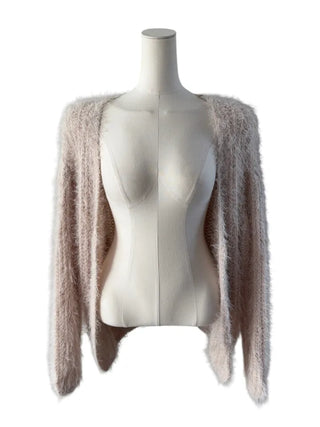 Tree loose fur cardigan