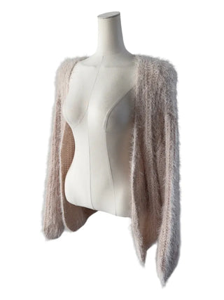Tree loose fur cardigan