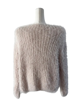 Tree loose fur cardigan