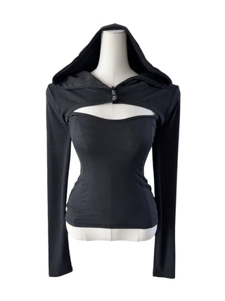 Piece split colored hoodie