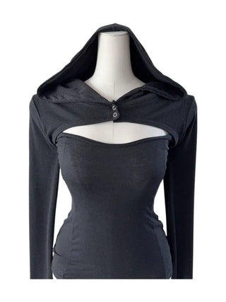 Piece split colored hoodie