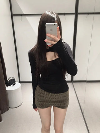 Piece split colored hoodie