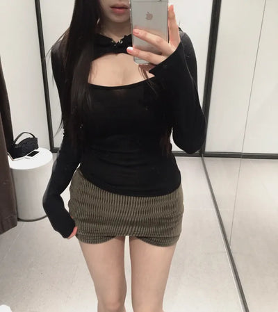 Piece split colored hoodie