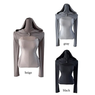 Piece split colored hoodie