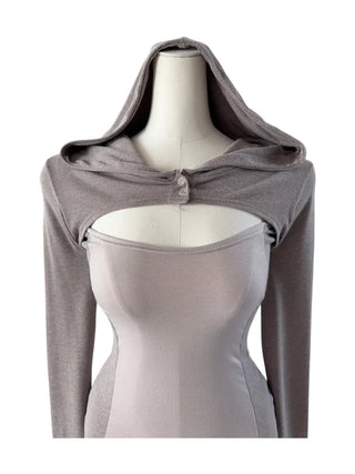 Piece split colored hoodie