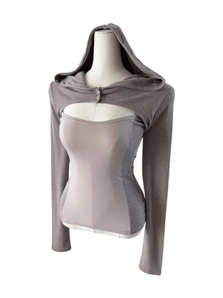 Piece split colored hoodie