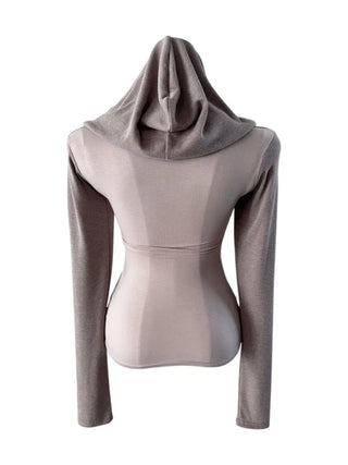 Piece split colored hoodie