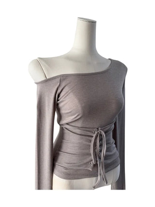 Gio One Shoulder Corset Strap T