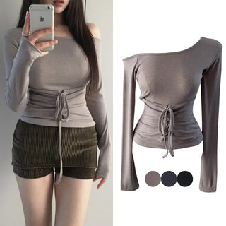 Gio One Shoulder Corset Strap T