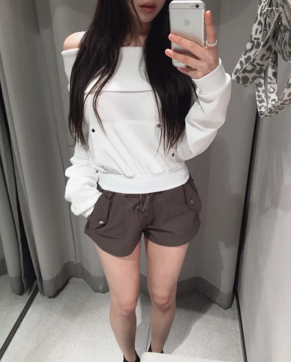 Moive off-pocket hoodie