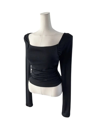 Dimir Square Neck Shirring T