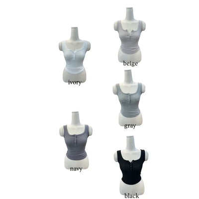 Vere button sleeveless Vere button sleeveless